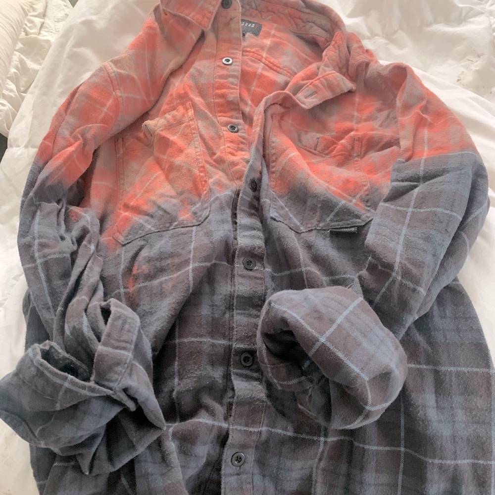 Bleached flannel shirt